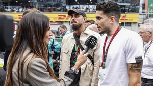 Melissa Jiménez entrevista a su ex Marc Bartra en el Gran Premio de Austria.