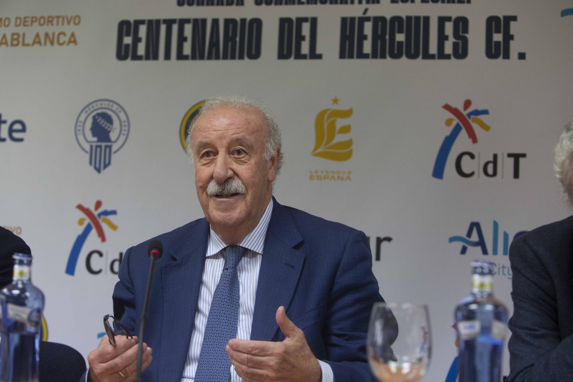 Vicente del Bosque participa en una jornada conmemorativa del Centenario del Hércules