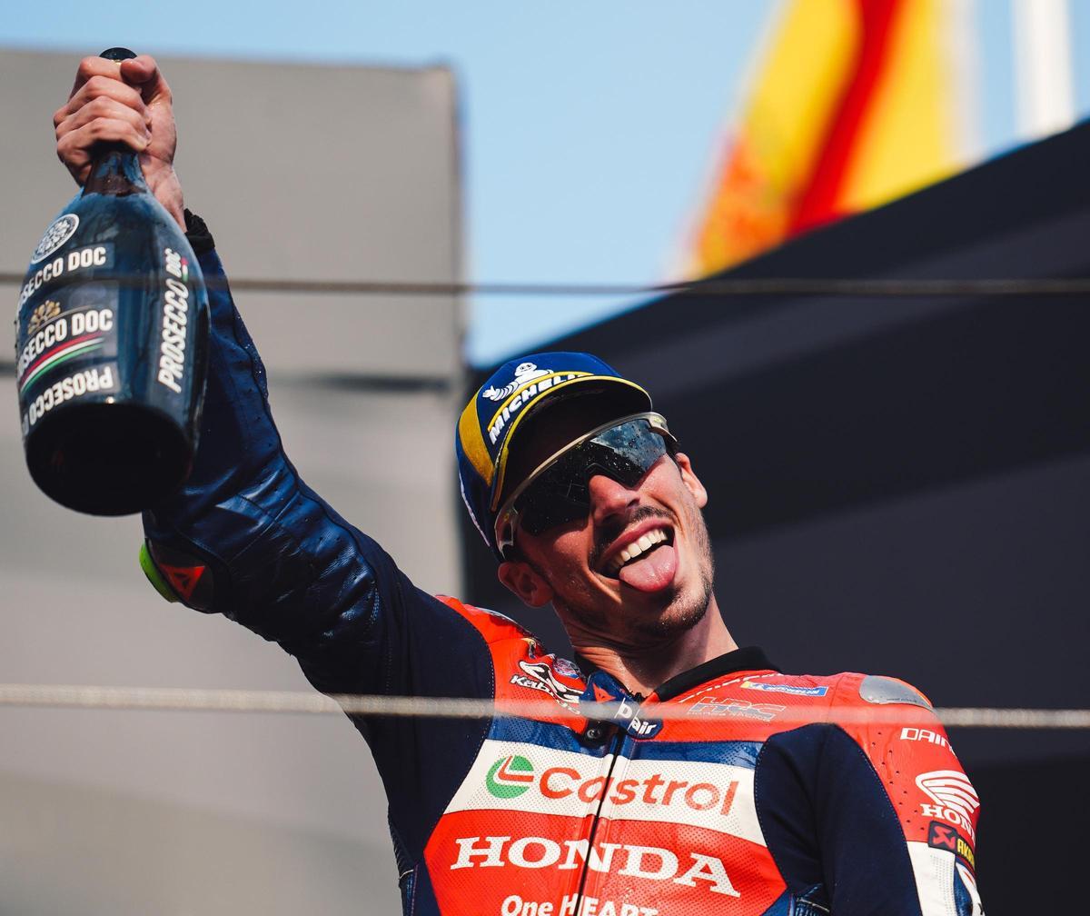 El mallorquín Joan Mir logró situar, por vez primera, su Honda en el podio, en Japón.