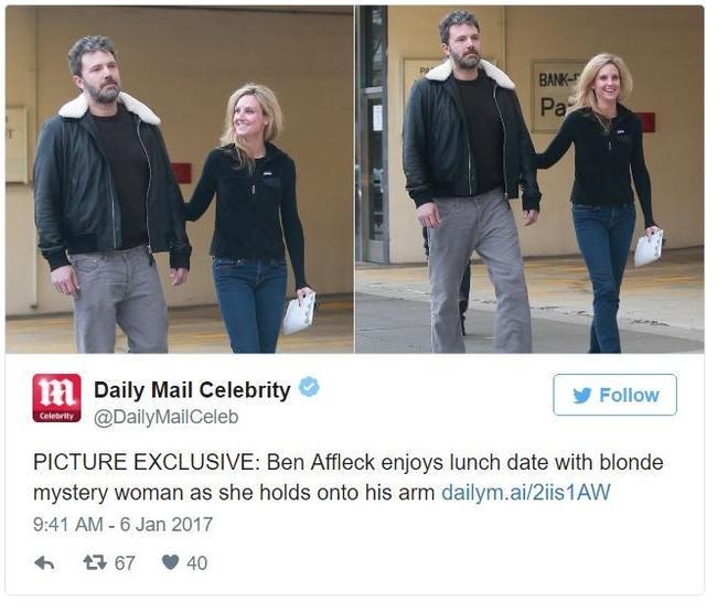 Daily Mail hizo saltar la noticia de la nueva novia de Ben Affleck
