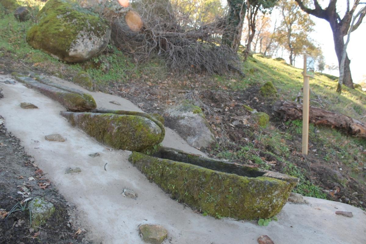Fuente de los Pilones, en el Robledo de Malpartida de Plasencia.