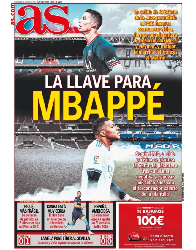 Historia de un fracaso: Así contó la prensa el culebrón Mbappé