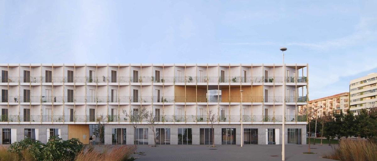 Recreación virtual de las 67 viviendas cuyas obras han empezado esta semana.