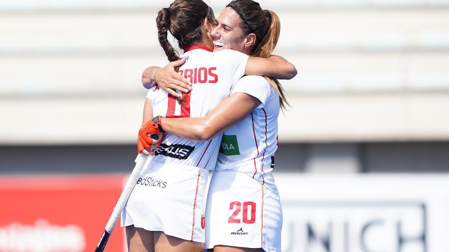 Meritorio empate entre la selección española femenina y la de la India en el Torneo del Centenario RFEH