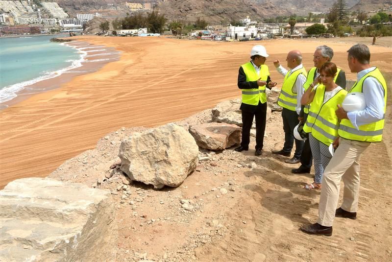 Visita de la Feht a la nueva Playa de Anfi Tauro