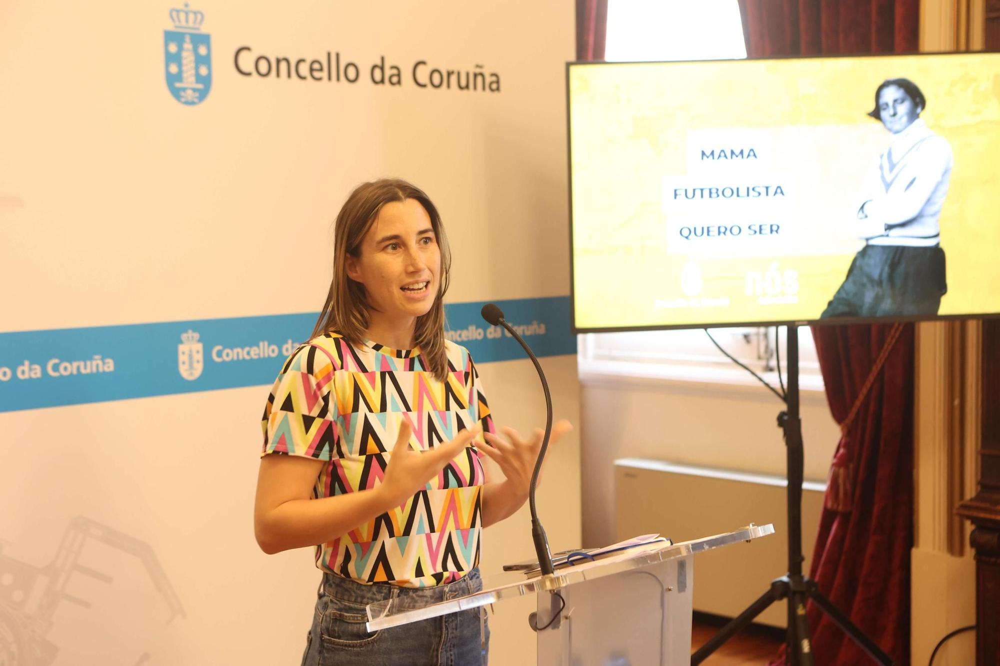 Presentación del documental 'Mamá, futbolista quero ser', que repasa la vida de Irene González Basanta