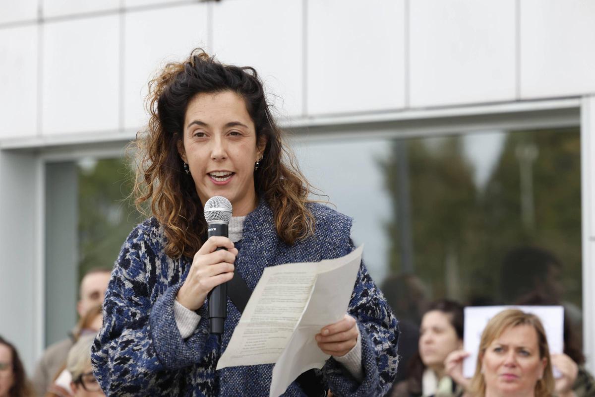 EN IMÁGENES: La protesta en el Hospital San Agustín de Avilés