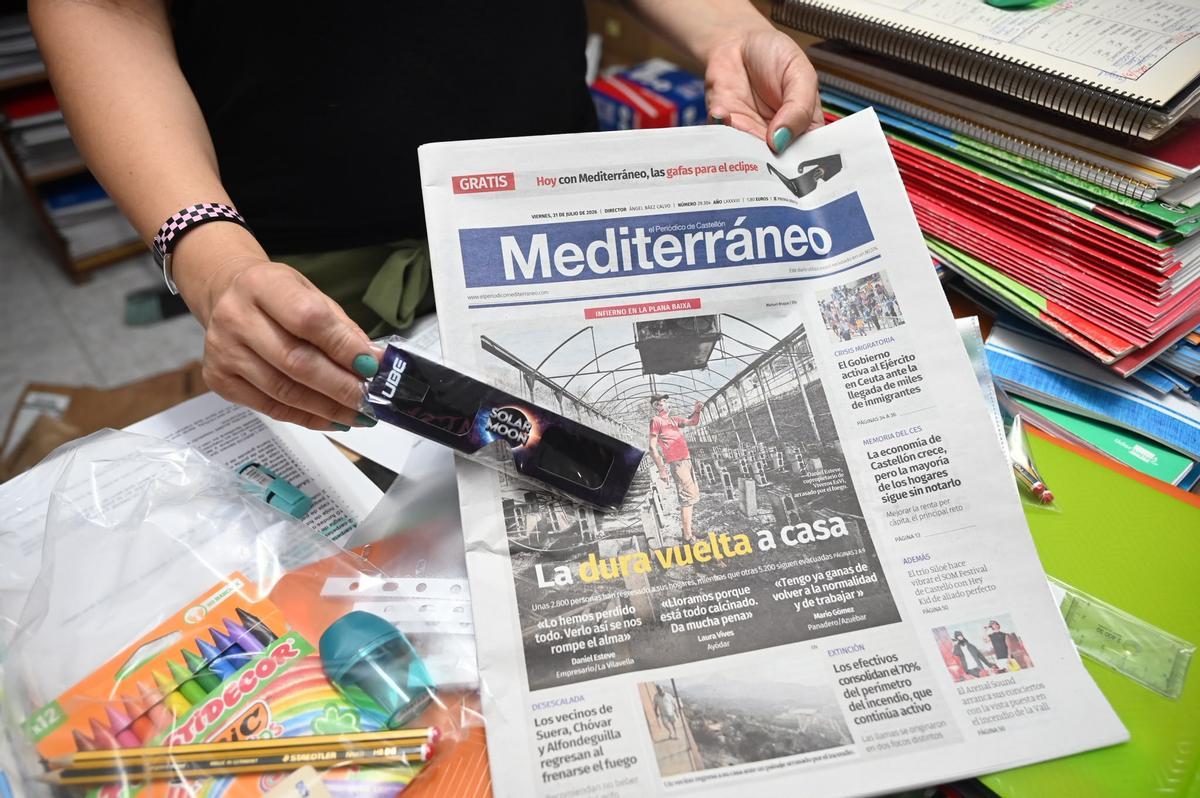 ‘Mediterráneo’ y UBE agotan en horas las gafas del eclipse.