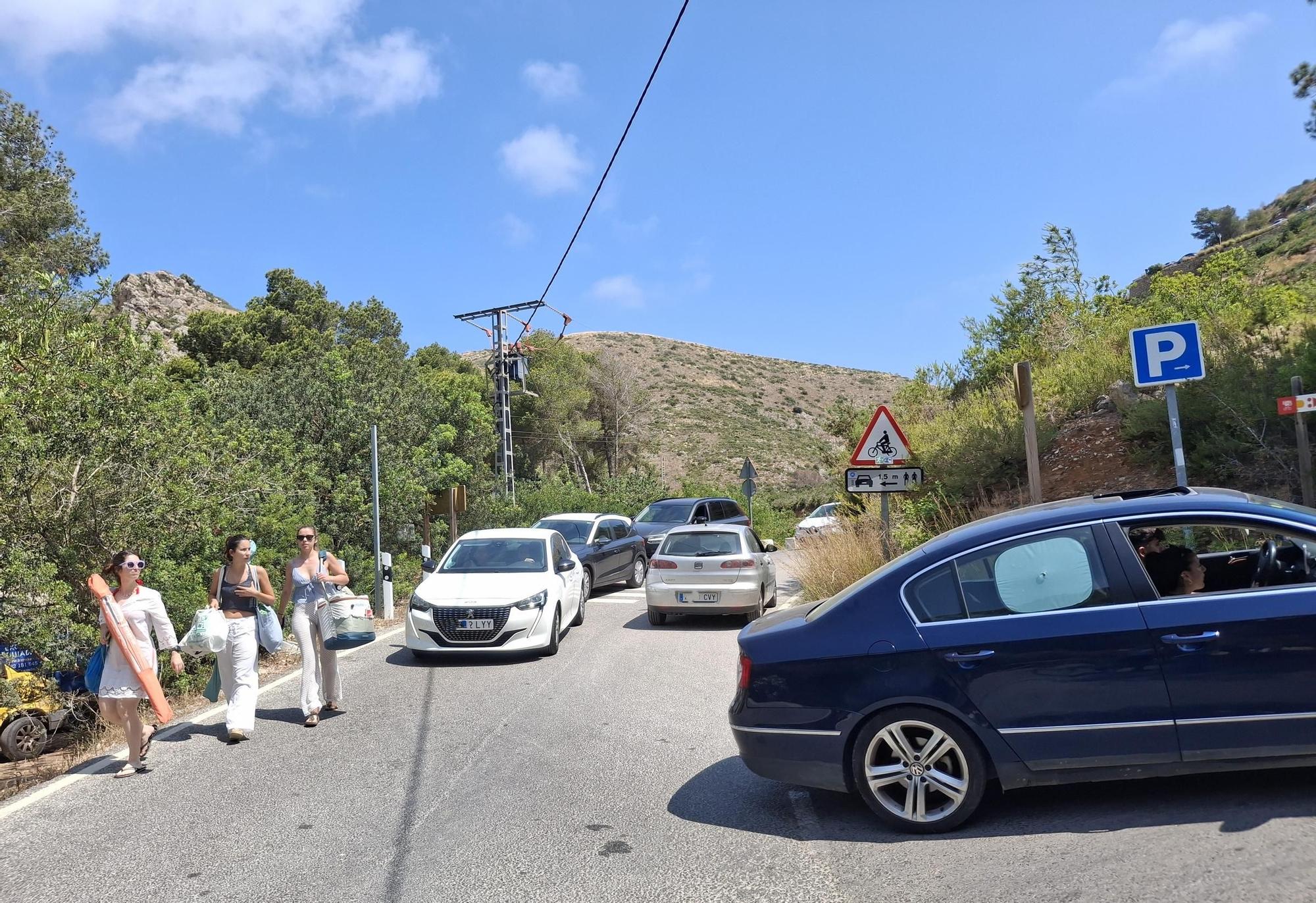 Llenazo y colapso en la Granadella de Xàbia (imágenes)