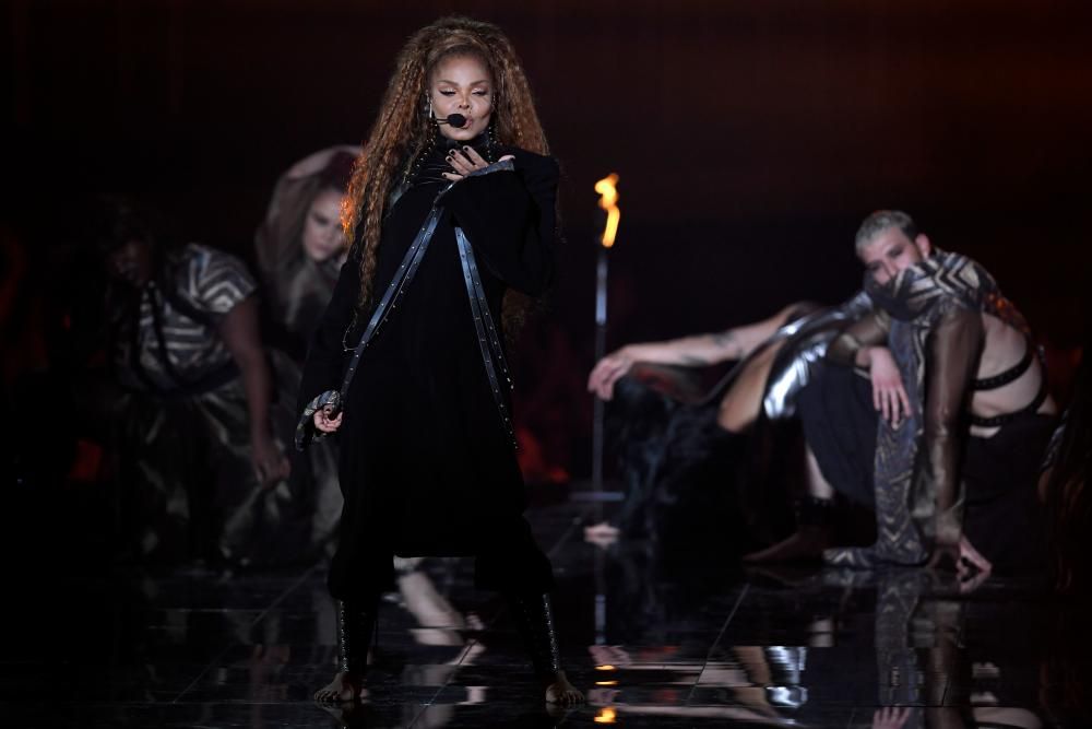 Actuación de Janet Jackson. LLUIS GENE / AFP)