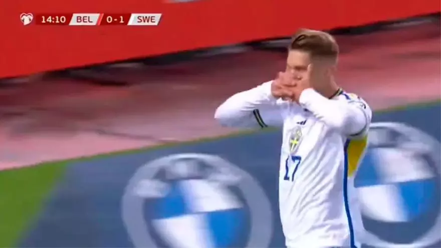 Imparable: ¡qué golazo de Viktor Gyökeres a Bélgica!