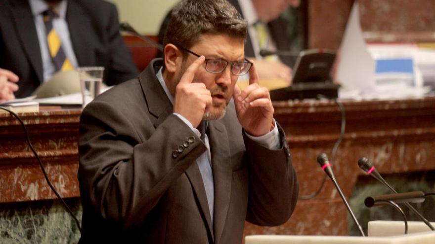 Miguel Sánchez, durante su intervención.