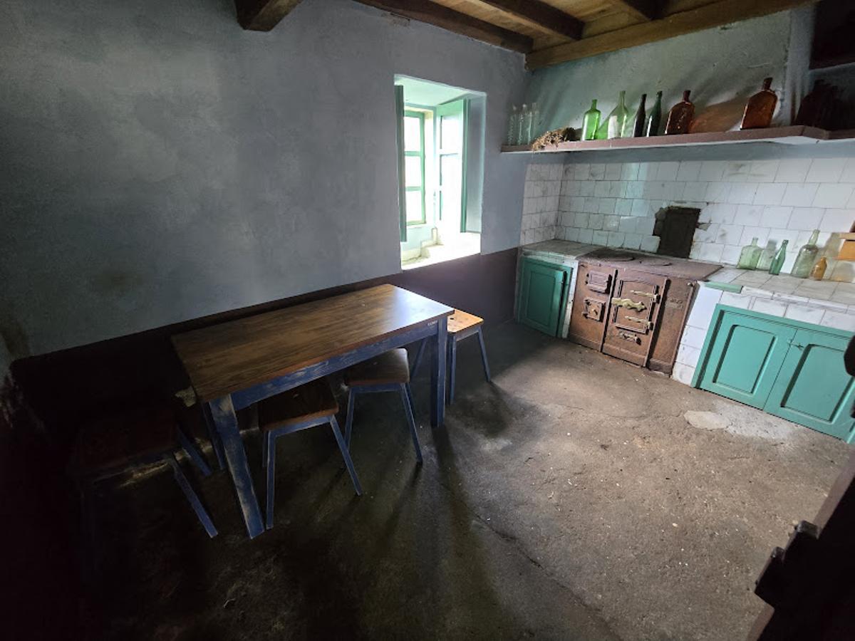 La cocina de la vieja escuela.