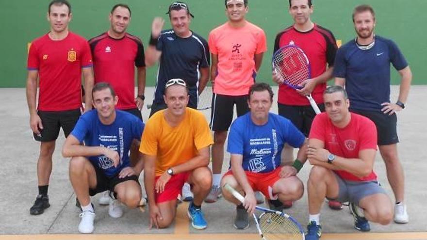 Uno de los equipos de frontenis de la comarca.