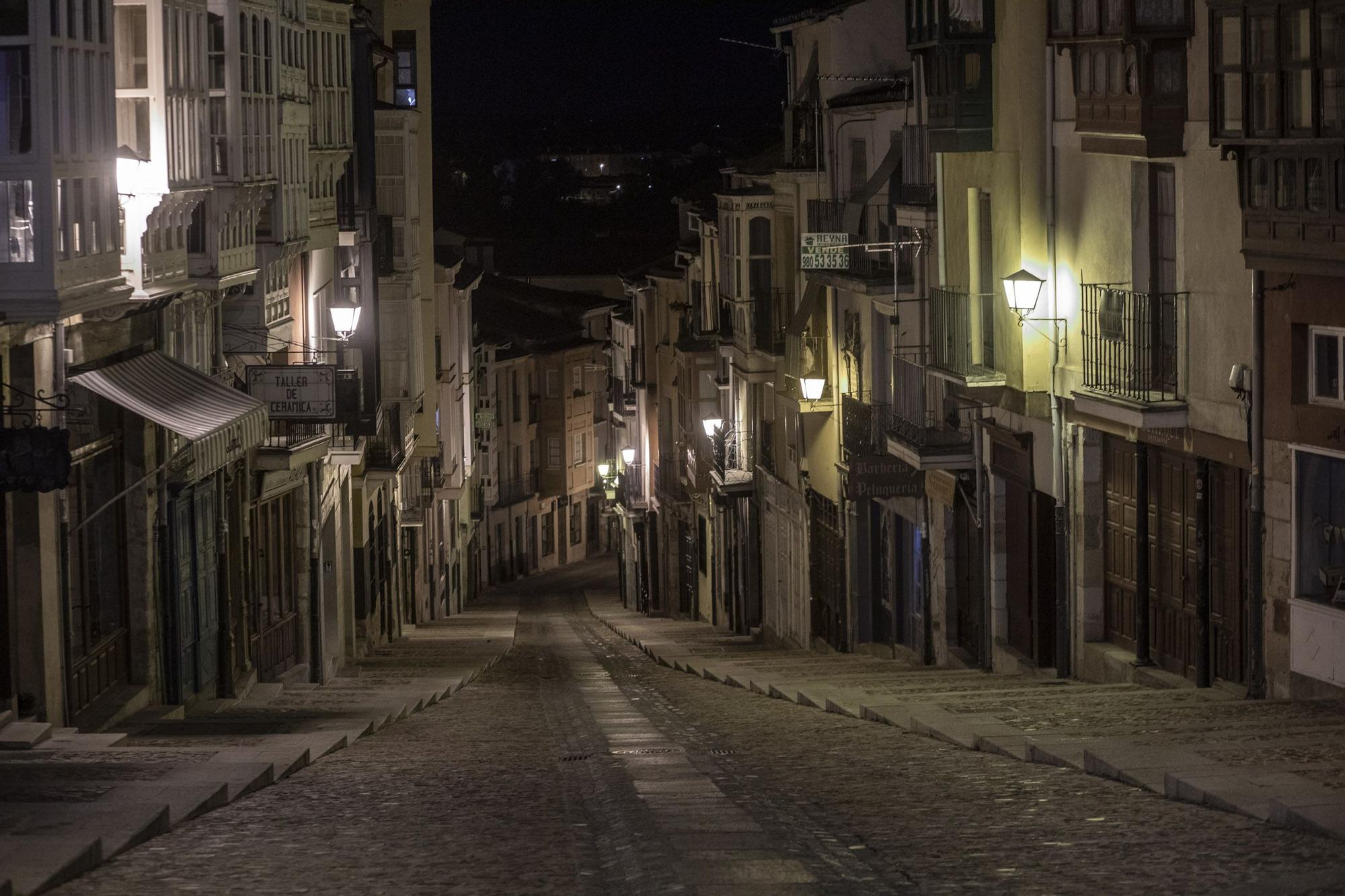 Las imágenes de Zamora bajo el toque de queda