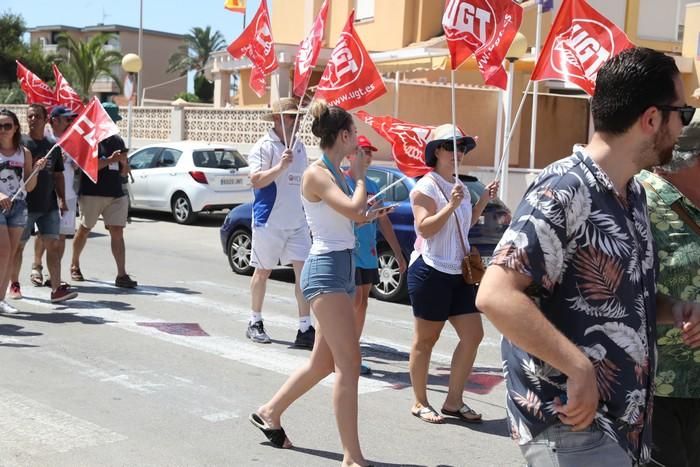 Protesta del sector de la hostelería en La Manga