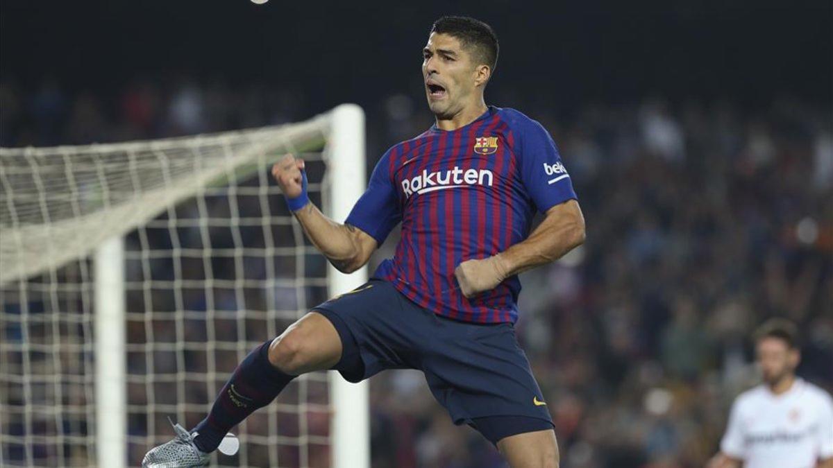 Luis Suárez espera celebrar nuevamente goles en el derbi