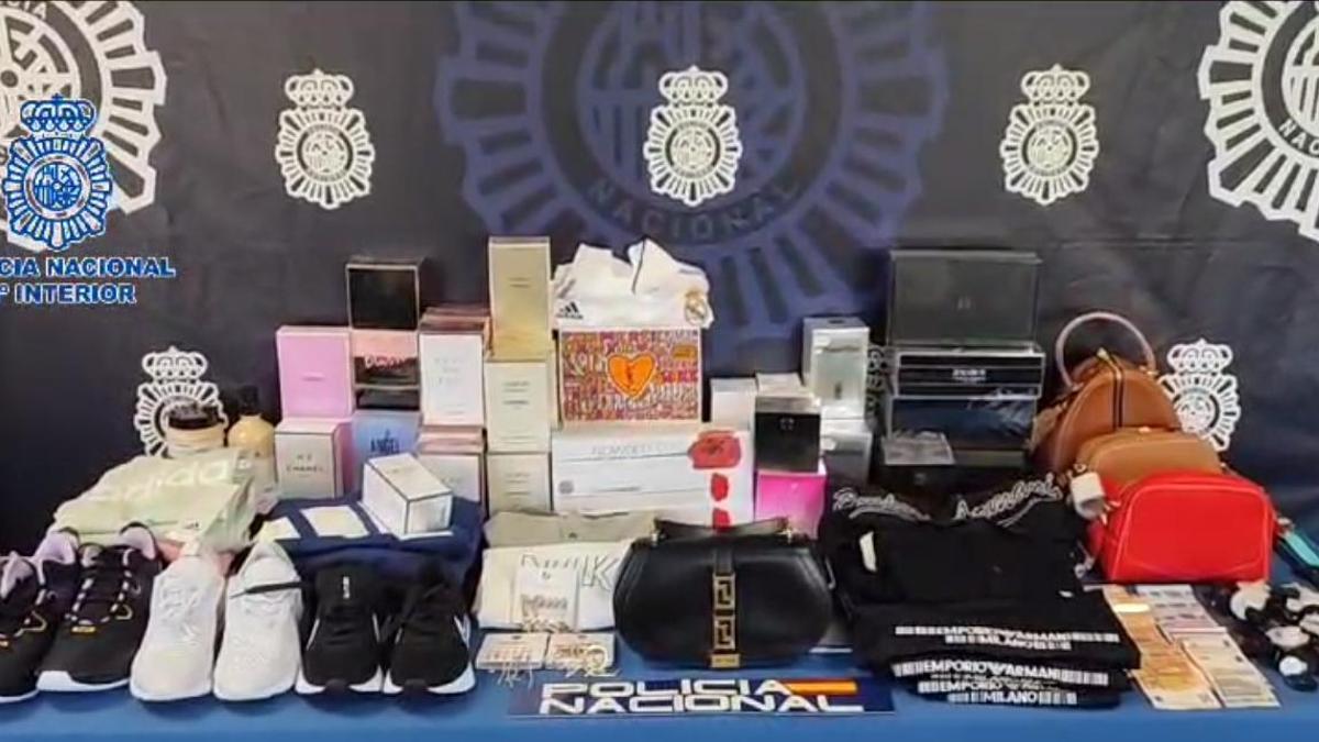Todos los artículos robados encontrados por la Policía Nacional