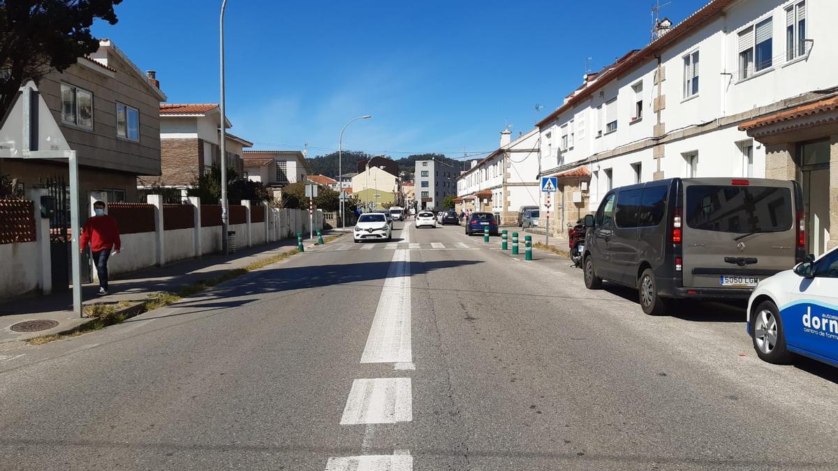 Avenida de Ourense, donde se produjo el accidente.