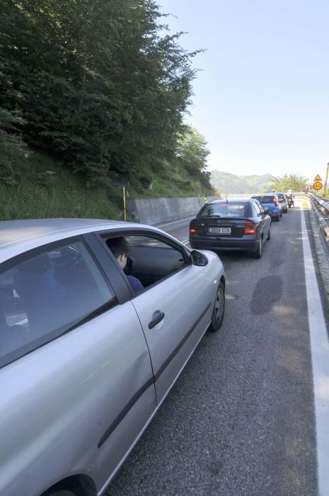 Obras en la carretera del puerto de Pajares