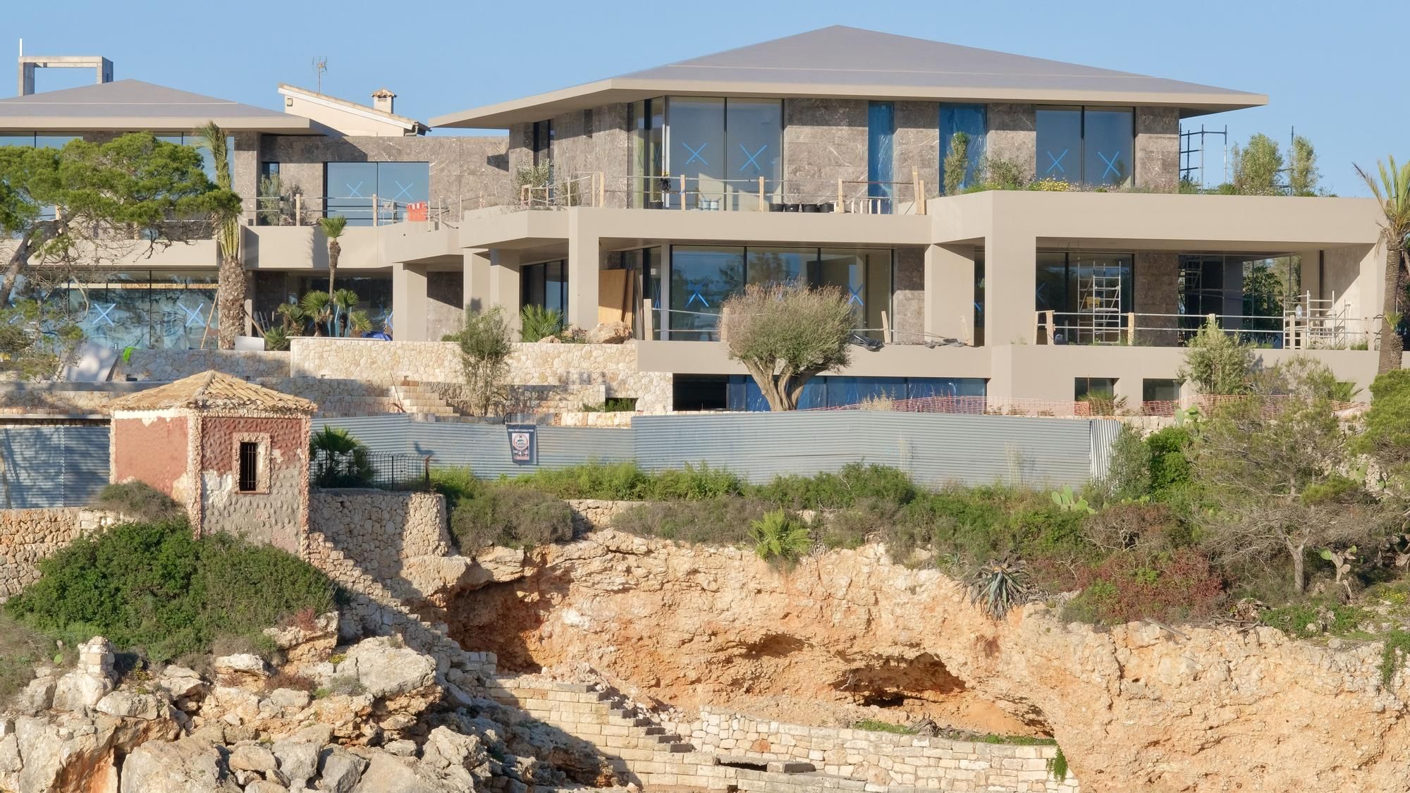 Die Villa von Rafael Nadal in Portocristo im Juni 2023 kurz vor der Fertigstellung