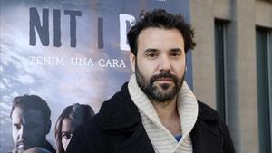 El actor Miquel Fernández, en la Ciutat de la Justícia. 