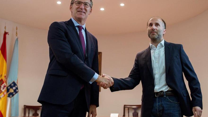 Feijóo se reune con el alcalde de Ourense. // Brais Lorenzo