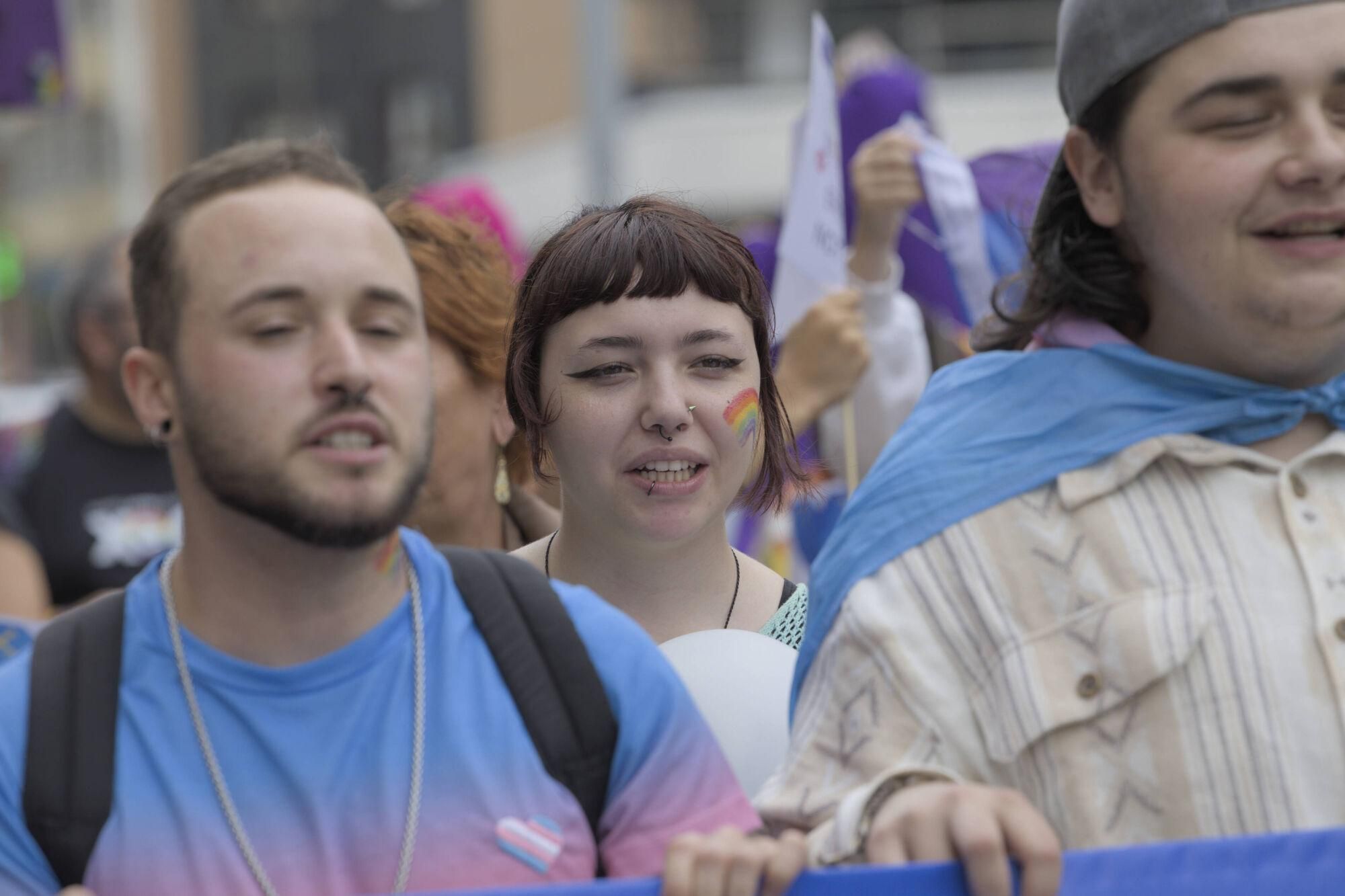 En imágenes: Así fue la manifestación LGTBI de Avilés, con "Santina de Queervadona" incluida