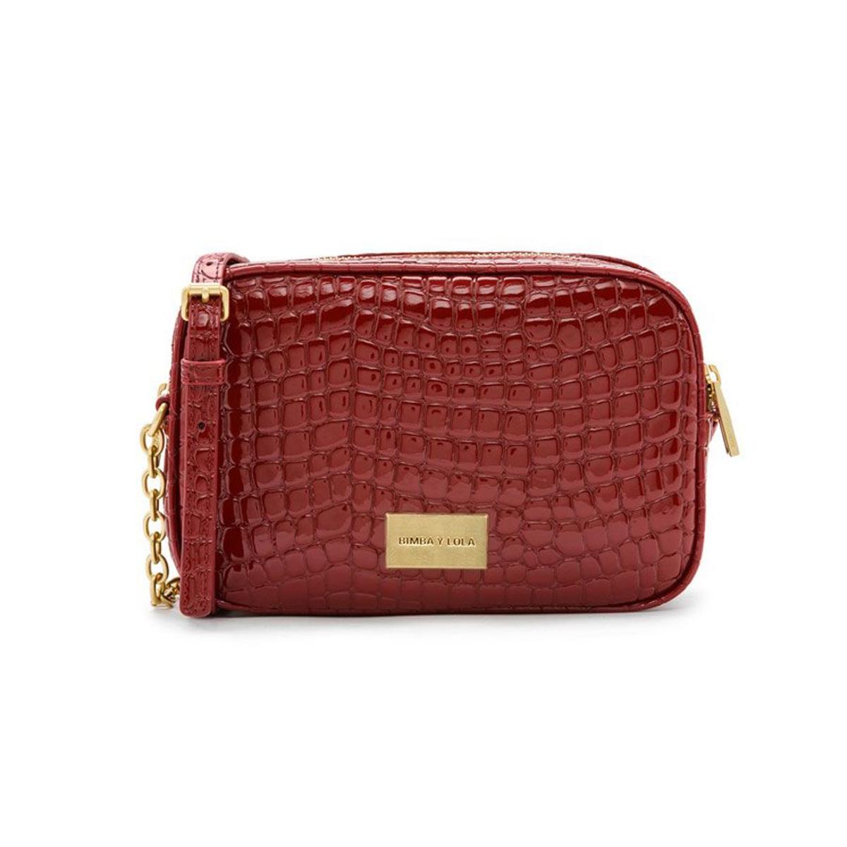 Bolso cocodrilo rojo Bimba&amp;Lola