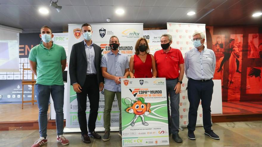 València se engalana para la Copa del mundo de frontón