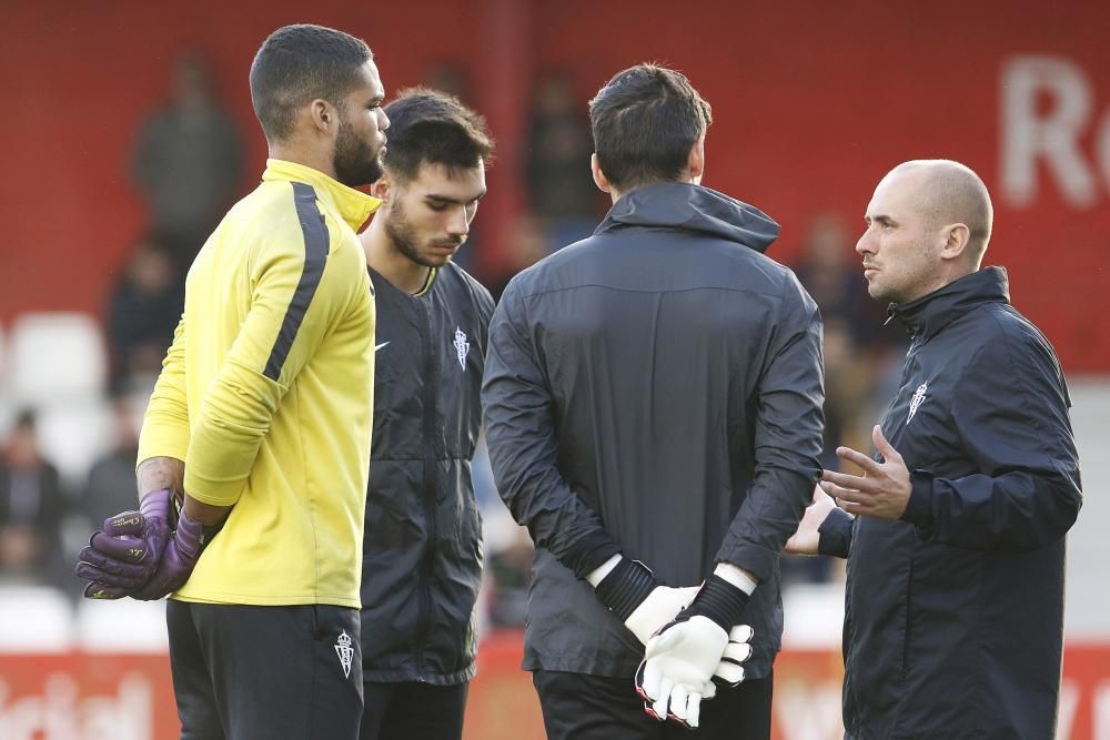 Primer entrenamiento de José Alberto como entrenador del Sporting