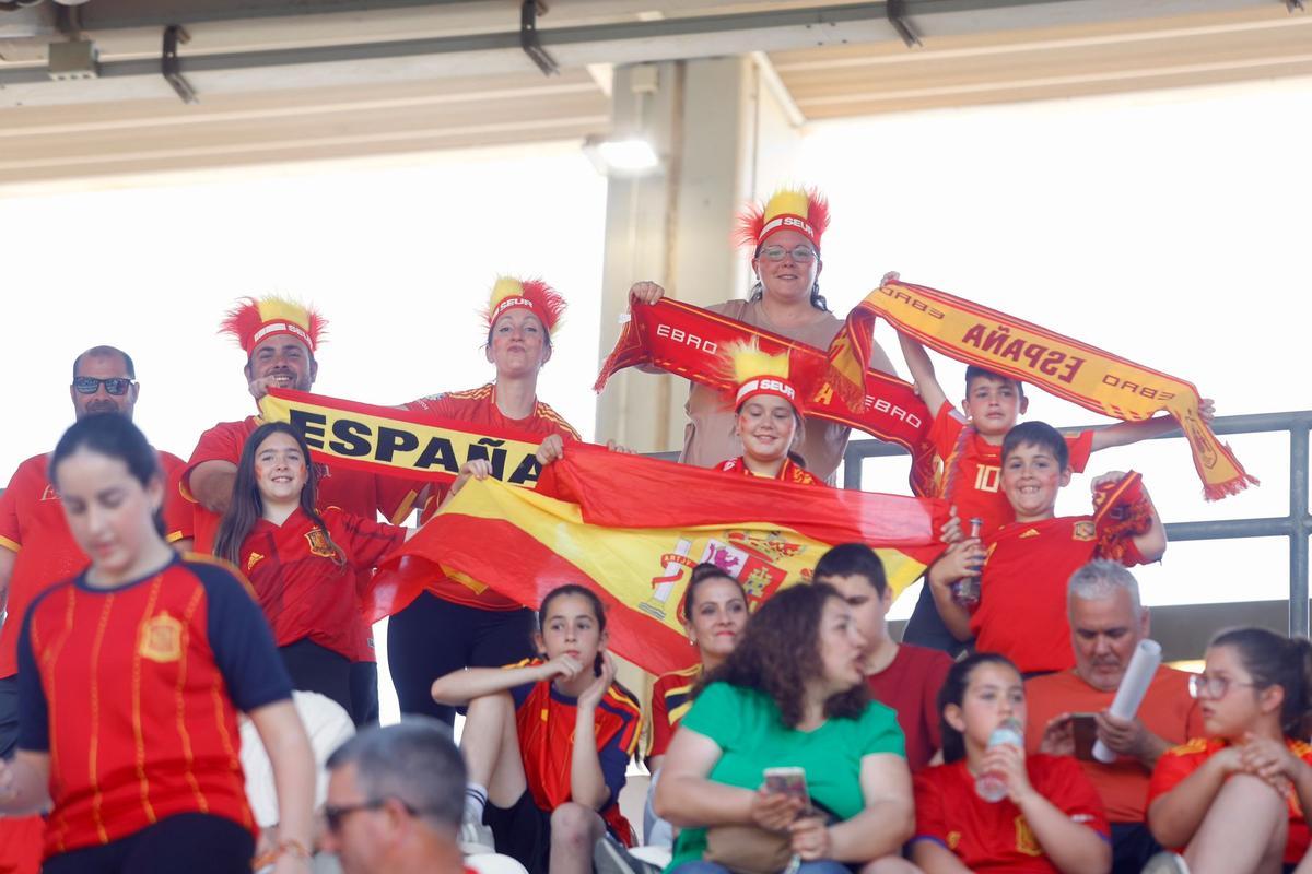La afición de Córdoba, con la selección española