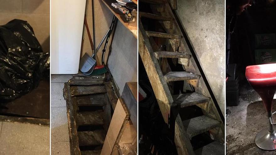 Un bar 'pirata' oculta a diez clientes en un zulo para burlar a la policía.
