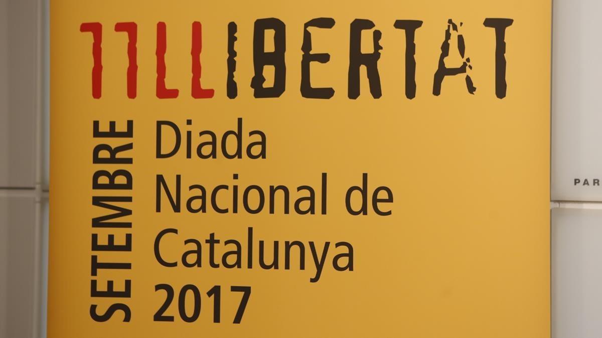 Cartell institucional de la Diada.