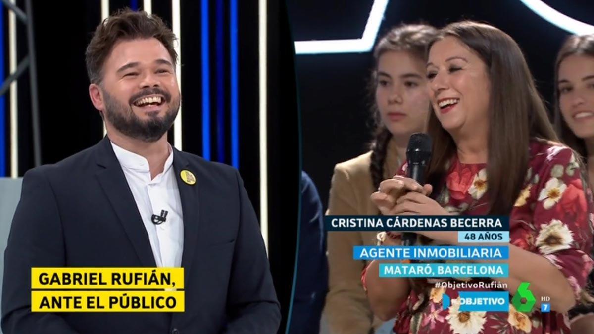  Gabriel Rufián y su nueva ’fan’ (El objetivo).