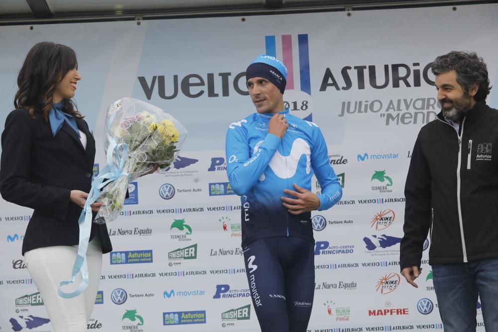 Segunda etapa de la Vuelta a Asturias entre Ribera de Arriba y el Alto del Acebo.