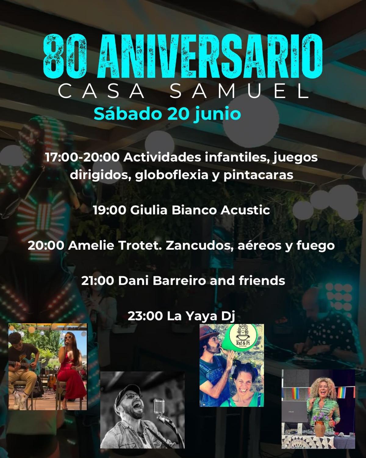 El cartel de la fiesta.