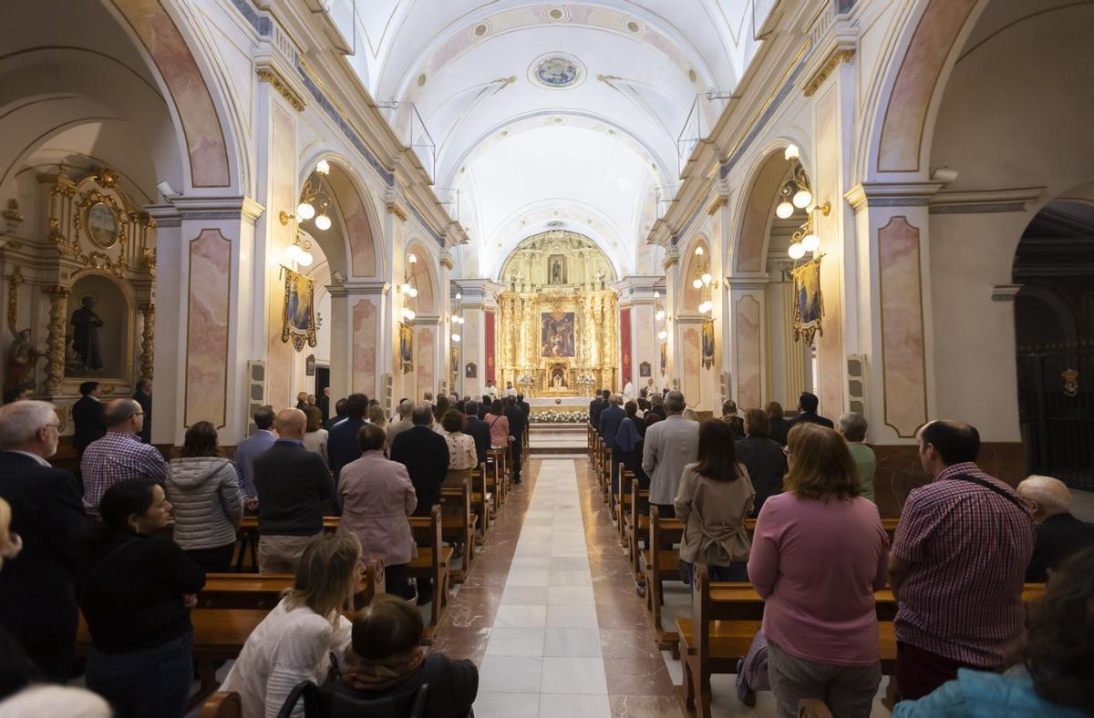 Interior del Santuario del Beato Andrés Hibernón en Gandia, en una imagen de archivo.