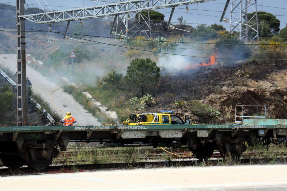 Incendi forestal a Llançà