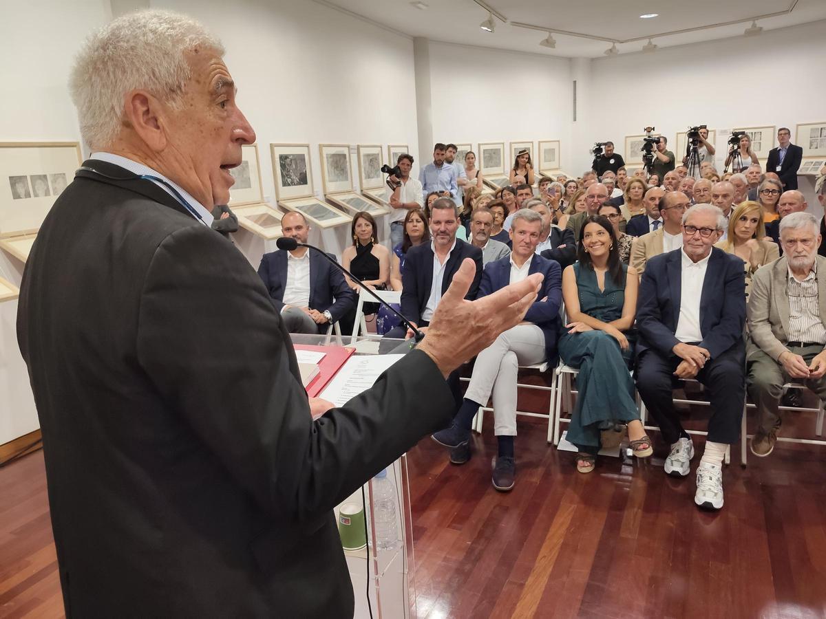 Javier Expósito, durante su intervención.