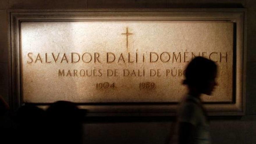 La cripta amb la tomba de Dalí.