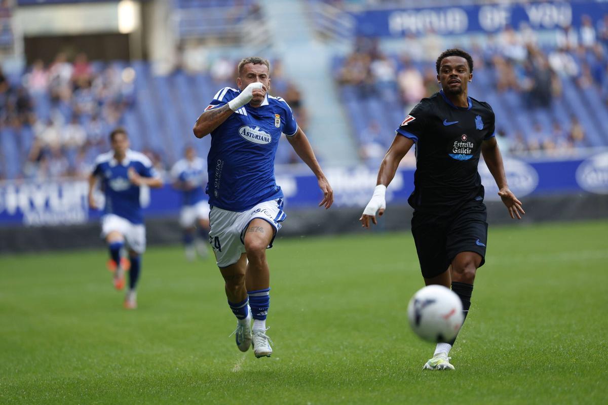 Así fue el partido entre el Real Oviedo y el Deportivo de la Coruña