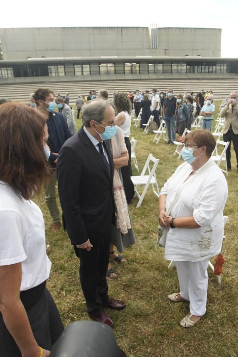 Acte d'homenatge a les víctimes de la covid-19 a Girona