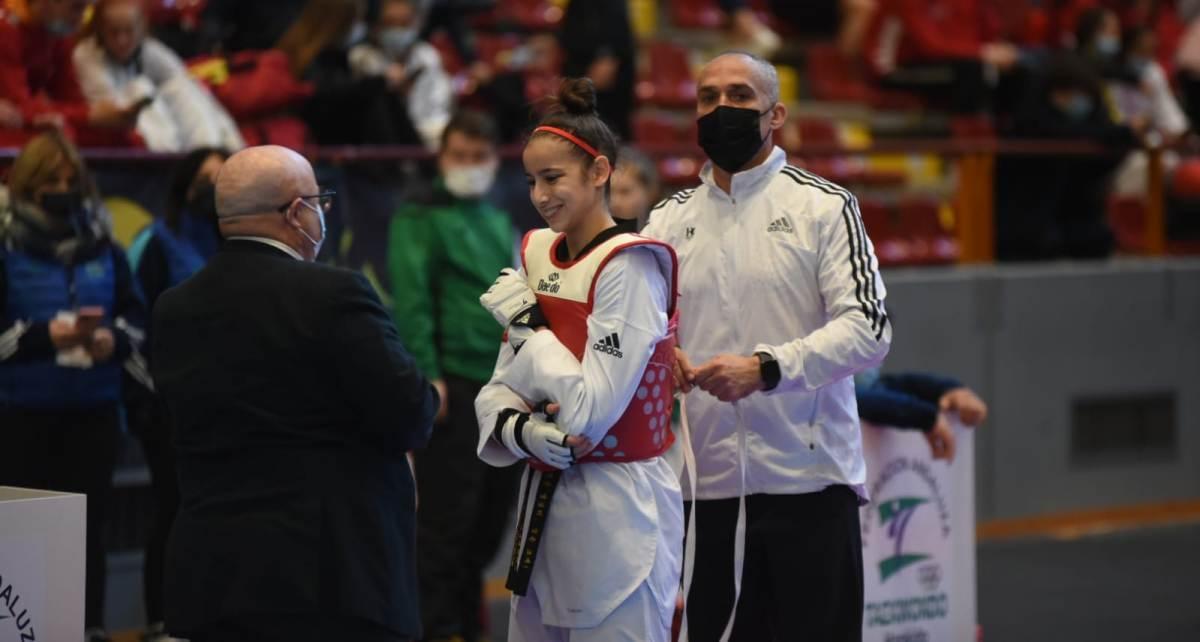 Adriana Cerezo, tras un combate.