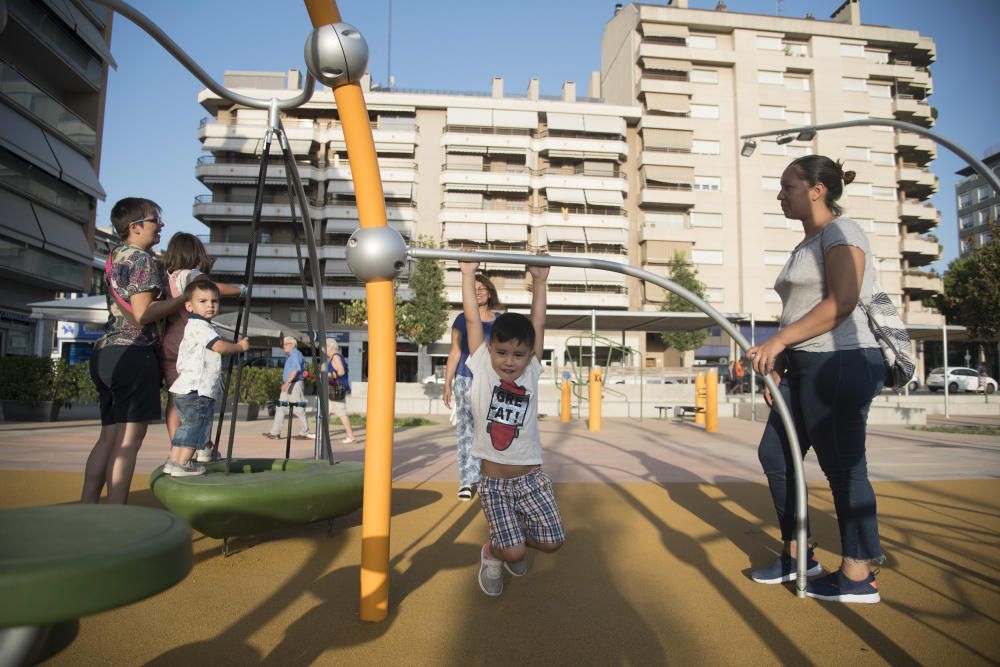 Manresa comença a fer-se seva la nova plaça Simeó Selga