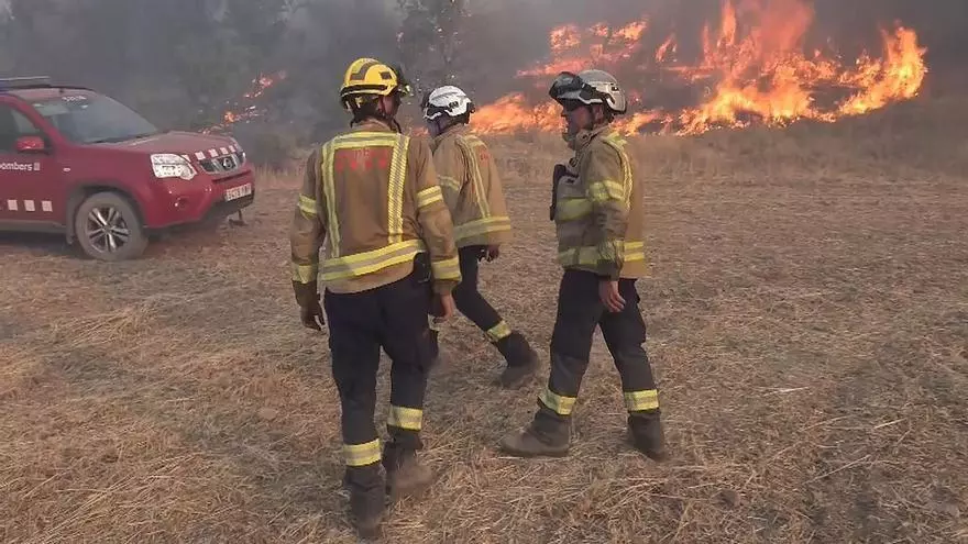 Confinados por el fuego Verdú, Tàrrega, Vilagrassa, Granyanella y Mas de Bondia (Lleida)