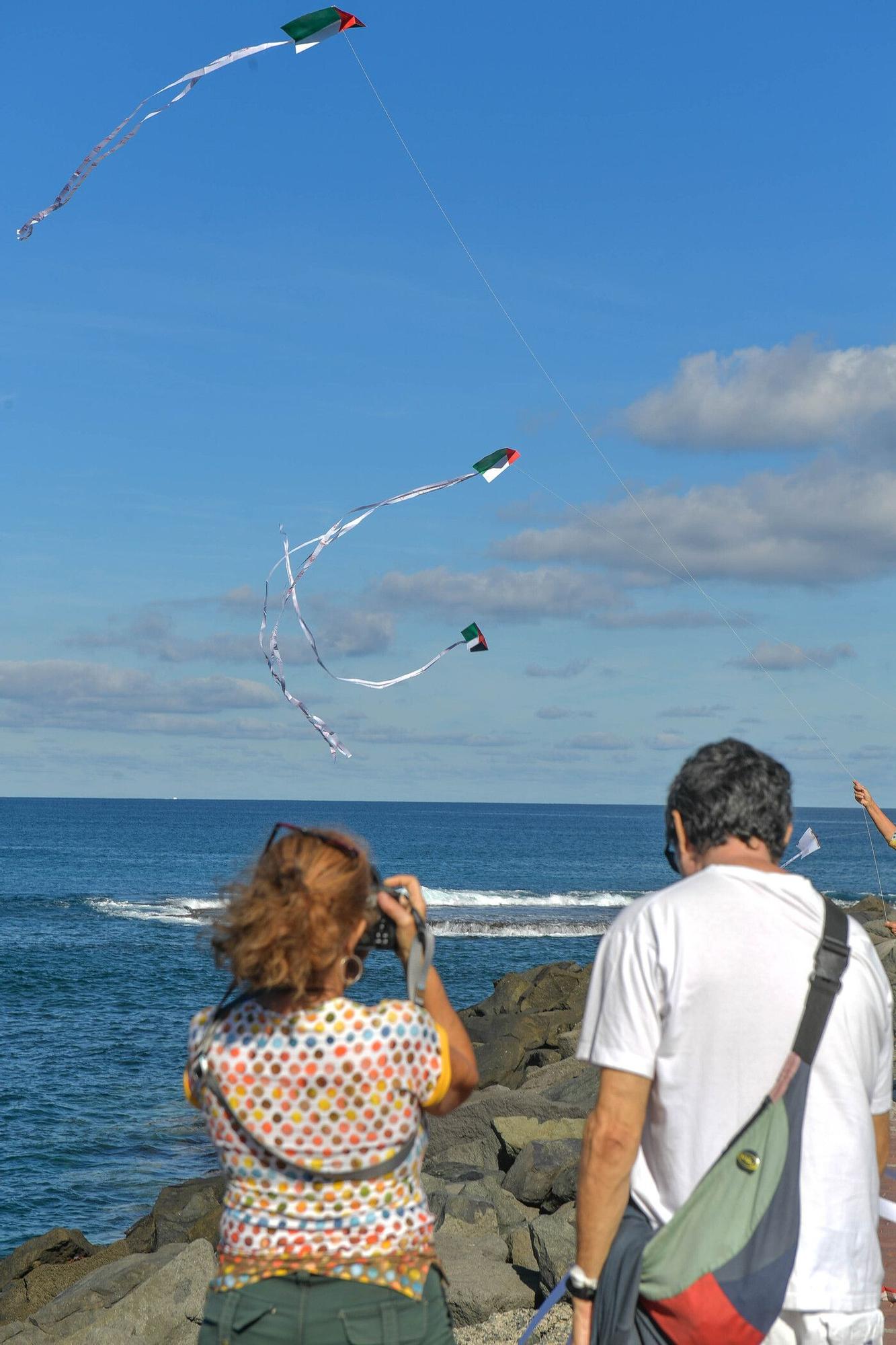 Cometas por Palestina en Las Palmas de Gran Canaria