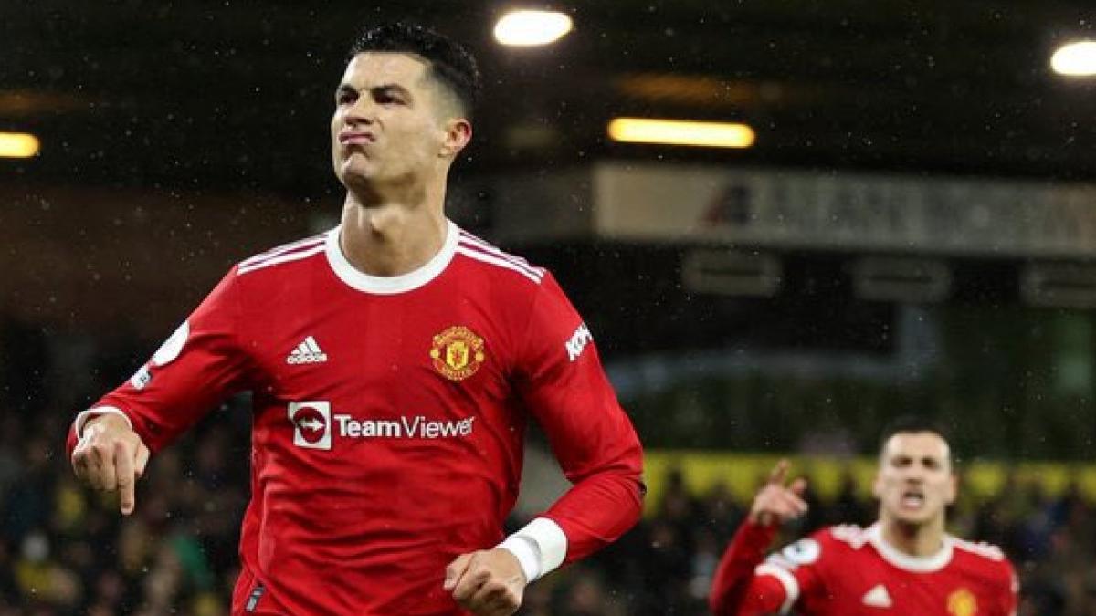 Ronaldo, celebrando su gol ante el Brighton