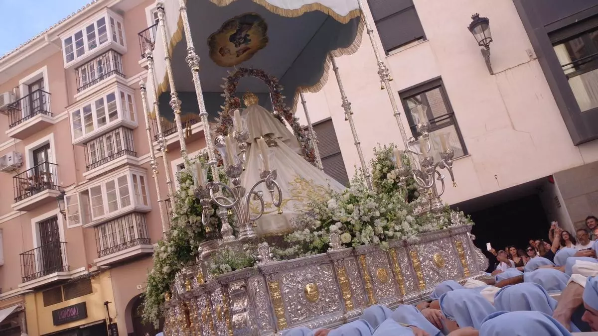 La procesión de Araceli recorre este sábado el Centro de Málaga: horario, recorrido y calles afectadas
