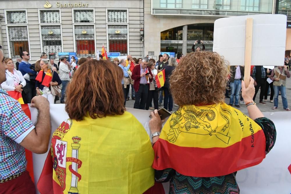 Confrontación en el Obelisco por Cataluña